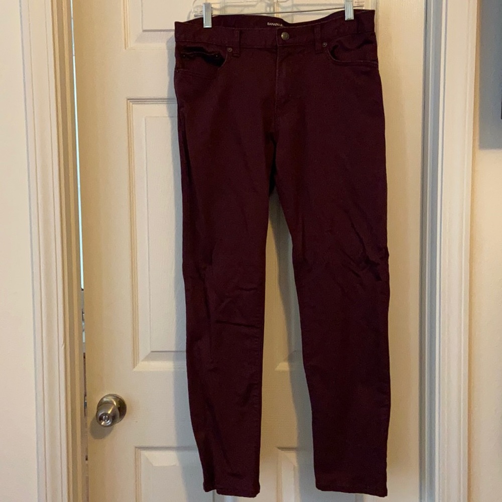 Banana Republic burgundy jeans